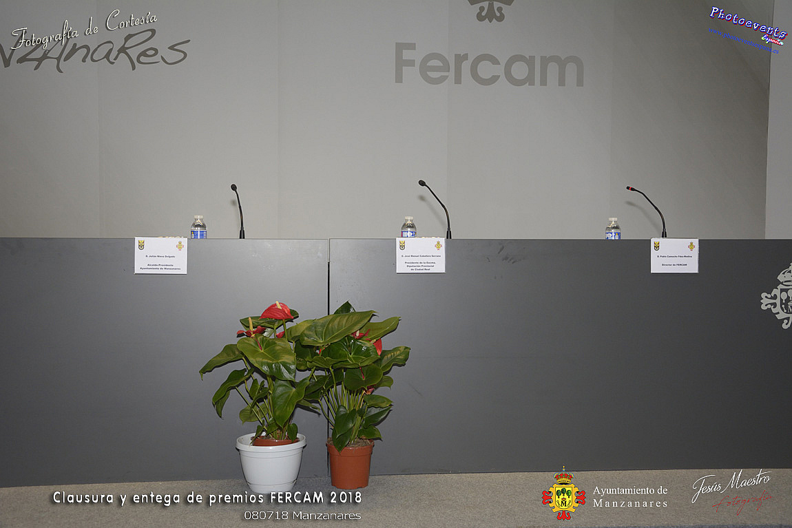 Clausura y entrega premios FERCAM 2018